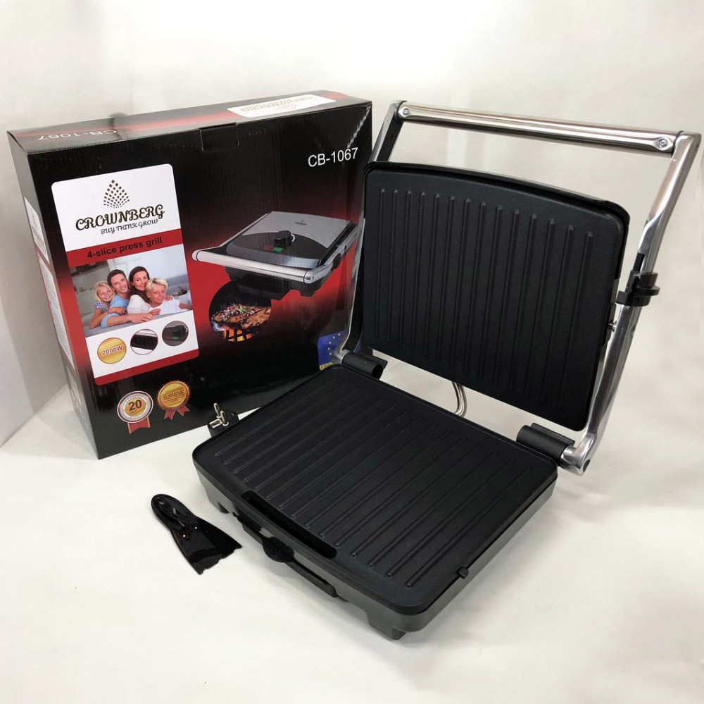 Кухонний гриль для м'яса, Електрогриль настільний для дому, Гриль електричний сендвічниця YT-46 Львів - фото 15
