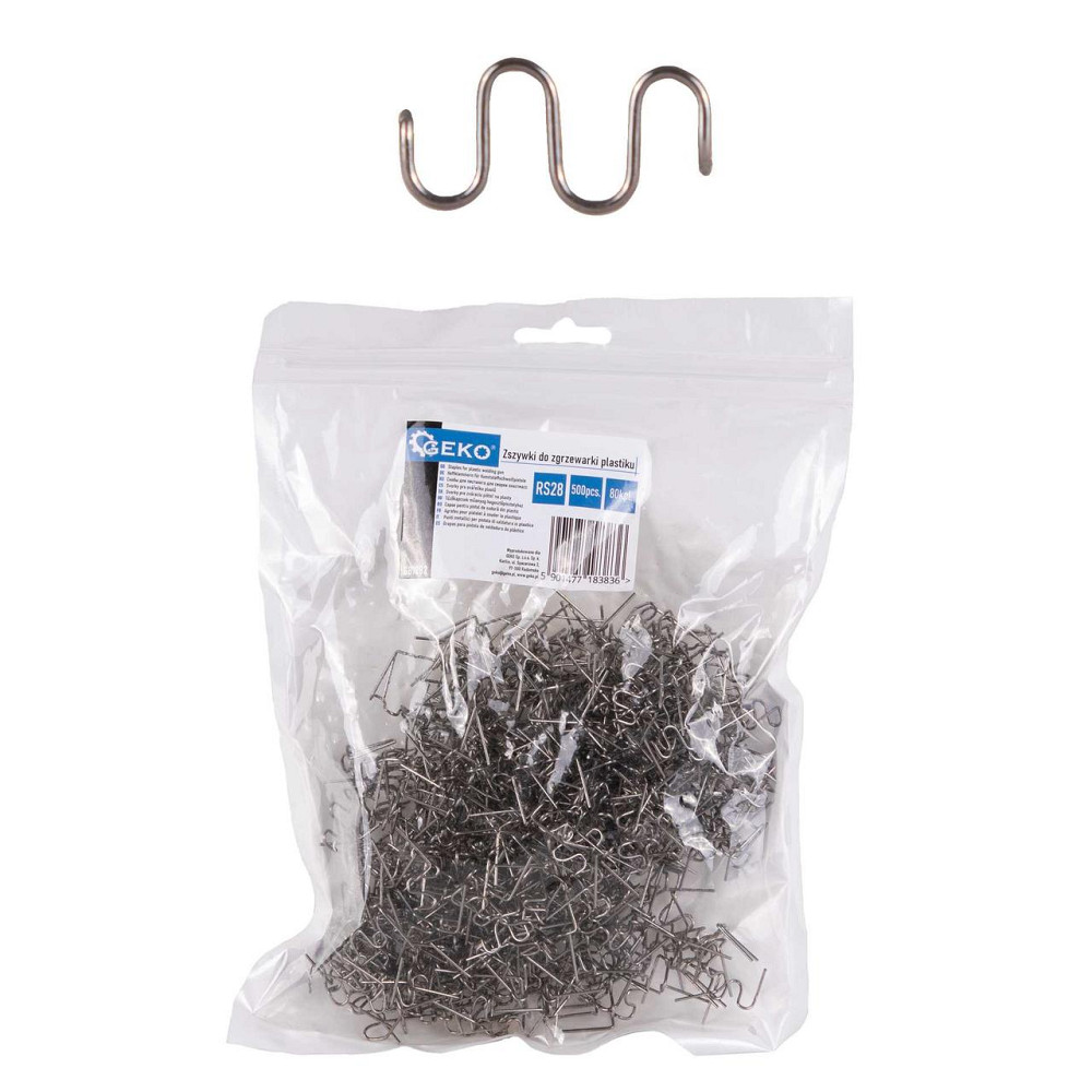 ТермоСкоби "GeKo" RS28 хвиля (500шт.) Київ - фото 1