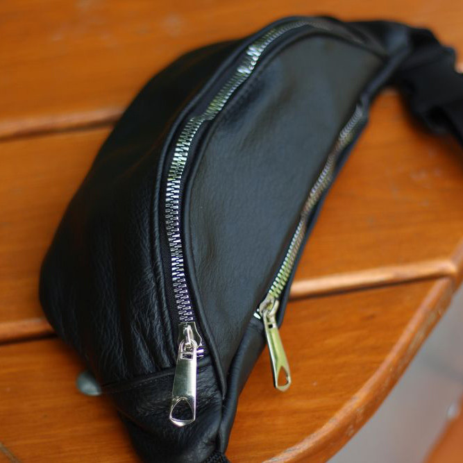 Сумка бананка черная, Бананка с отделениями, Бананка кожаная мужская Фирменная мужская сумка EV-81 Ивано-Франковск - изображение 7