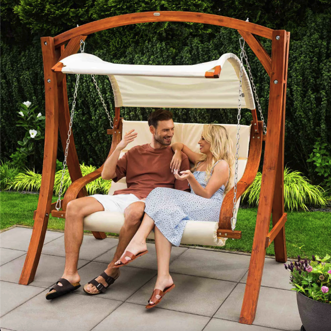 Садова гойдалка Di Volio Pergia двомісна бежевий Киев - изображение 10