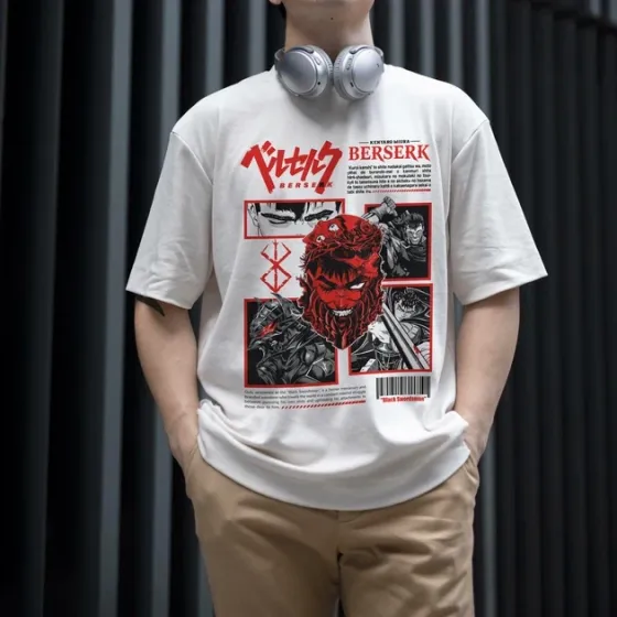 Футболка чоловіча з  принтом Берсерк Guts 2 WE Розмір 48 Anime0926 Дніпро
