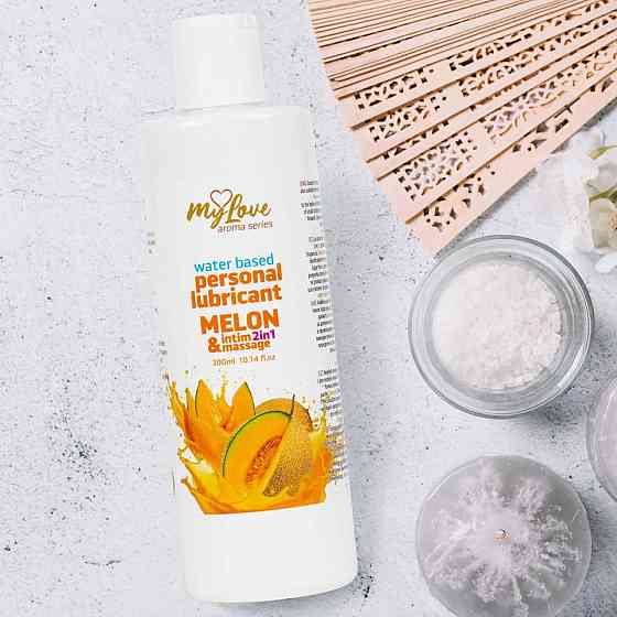 2в1 лубрикант та масажний гель - MyLove Aroma Series Intim&Massage Melon, 300 мл Sex Aura Київ