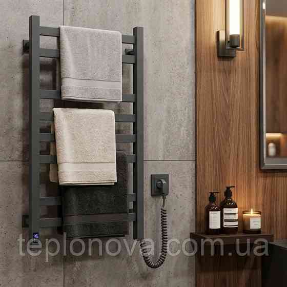 Электрическое полотенцесушитель NAVIN Авангард 480×800 Sensor правый, антрацит Черновцы