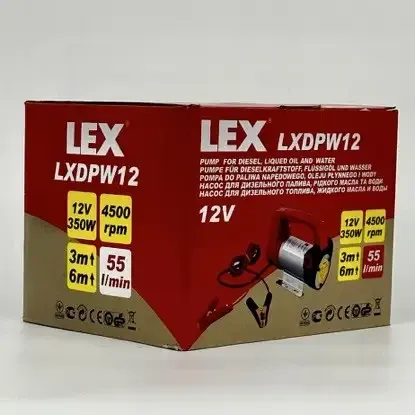 Насос LEX для води і палива 12V портативний електропомпа для пального 12В, 0.35 кВт 4500 об хв Львів - фото 4