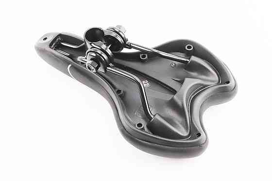 Сидіння MTB 270x160мм, чорно-біле CRO-2503 Київ