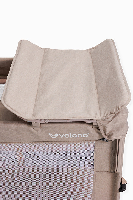 Ліжко-манеж дитяче з другим ярусом та пеленатором VELANO Tino, beige Київ - фото 6