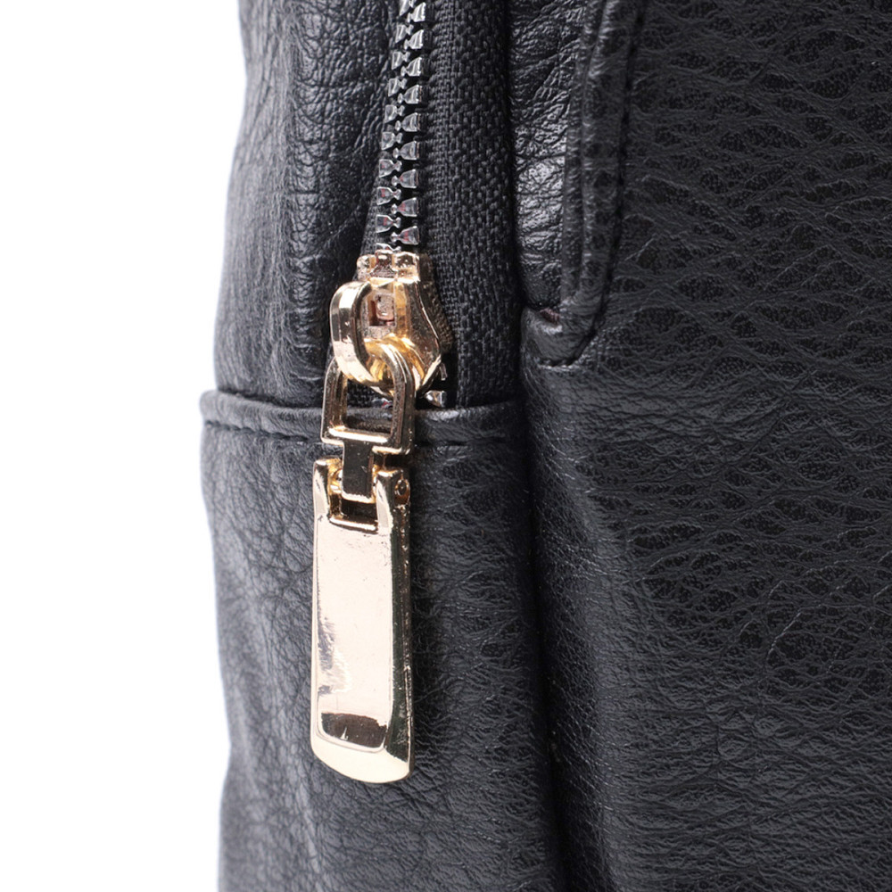 Сумка для женщин через плечо из экокожи с акцентом на текстильную лямку Vintage 22781 Черный Киев - изображение 6