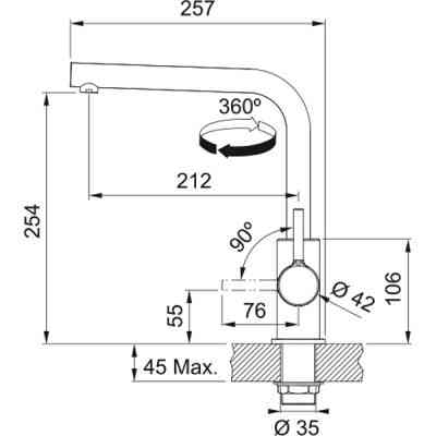 Змішувач Franke Lina L Shape (115.0693.230) Вінниця