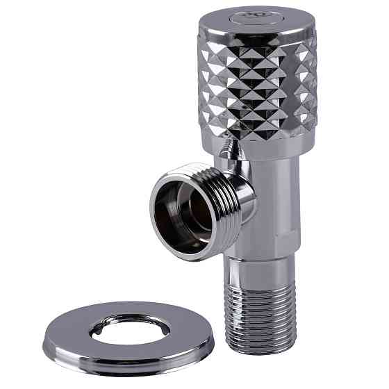 Кран кутовий кераміка  PROFESSIONAL EXCLUSIVE 1/2″X3/4″ 898 CHROME (1шт.) Тернопіль