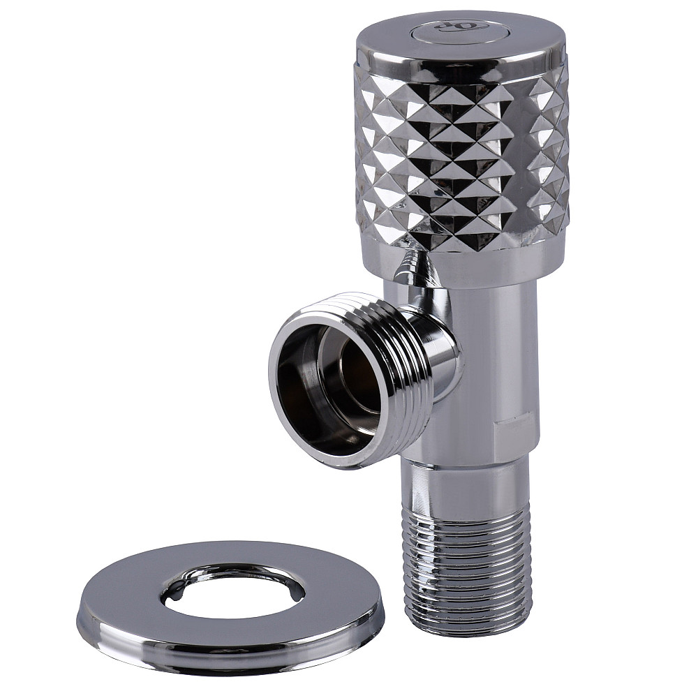 Кран кутовий кераміка  PROFESSIONAL EXCLUSIVE 1/2″X3/4″ 898 CHROME (1шт.) Тернопіль - фото 3