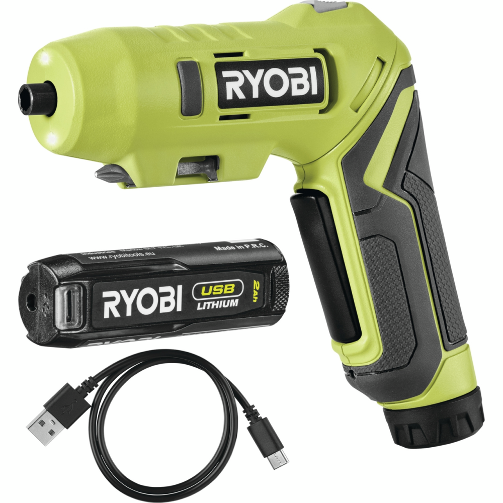 Викрутка акумуляторна RYOBI USB Lithium RSDP4-120G 4В (1акум.х2Аг) 5Нм, 200об/хв Одеса - фото 1
