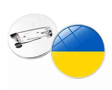 Брошка патріотичний прапор України Київ