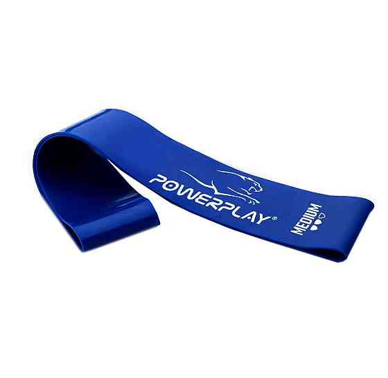 Резинка для фітнесу PowerPlay 4114 Mini Power Band 1мм. Medium Сіня (8-12кг) Кам'янське