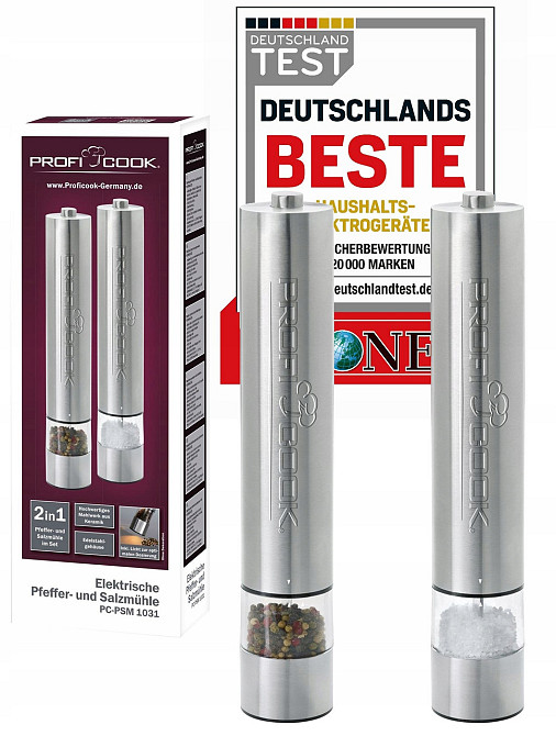 Электрический набор мельниц для перца и соли ProfiCook PC-PSM (1031) Нововолынск - изображение 1