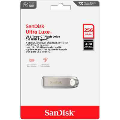 USB флеш накопитель SanDisk 256GB Ultra Luxe Type-C USB 3.2 (SDCZ75-256G-G46) Винница