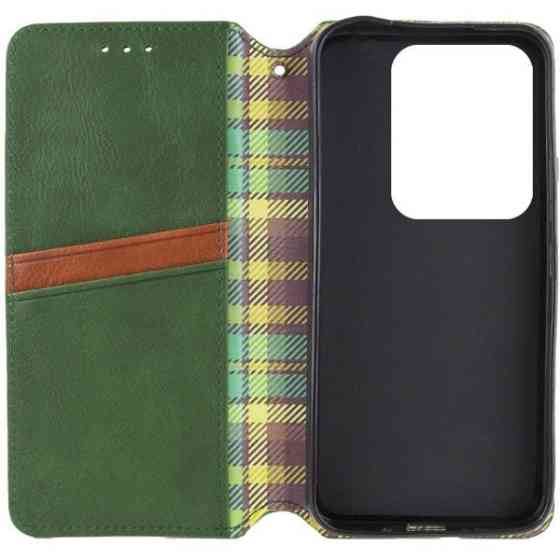 Чохол-книжка для смартфона Rubic Leather for Xiaomi Redmi Note 13 Pro 5G/POCO X6 5G Green Київ