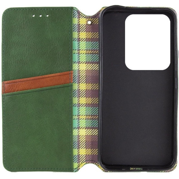 Чохол-книжка для смартфона Rubic Leather for Xiaomi Redmi Note 13 Pro 5G/POCO X6 5G Green Київ - фото 3