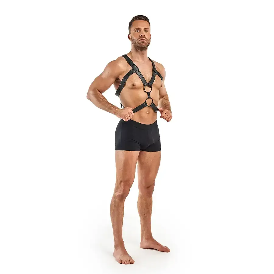 Портупея Bedroom Fantasies Rocco Masculine Masterpiece - Black Львів - фото 5