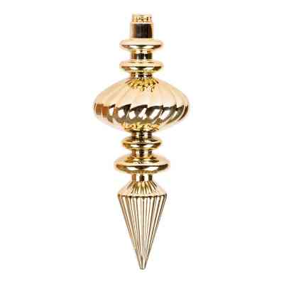 Елочная игрушка Novogod`ko Сосулька, пластик, 23 cм, золото, глянец (974089) Винница