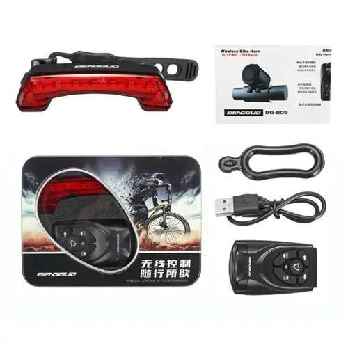 Фонарь велосипедный с поворотниками BG-806-11SMD, ЗУ micro USB, встроенный аккумулятор, звонок Бровары - изображение 5
