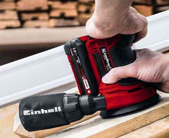 Мощная эксцентриковая шлифмашина Einhell TE-RS 18 Li - Solo : 18V (акуум 2.5 ампера + зарядка) Киев
