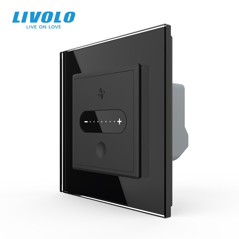 LIVOLO Розумний сенсорний прохідний/перехресний димер EC Livolo чорний (VL-C7FC1SDZ2-2BP) Коломия - фото 6