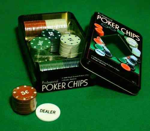 Набір Для Покера на 100 фішок у Металевому Боксі Дніпро