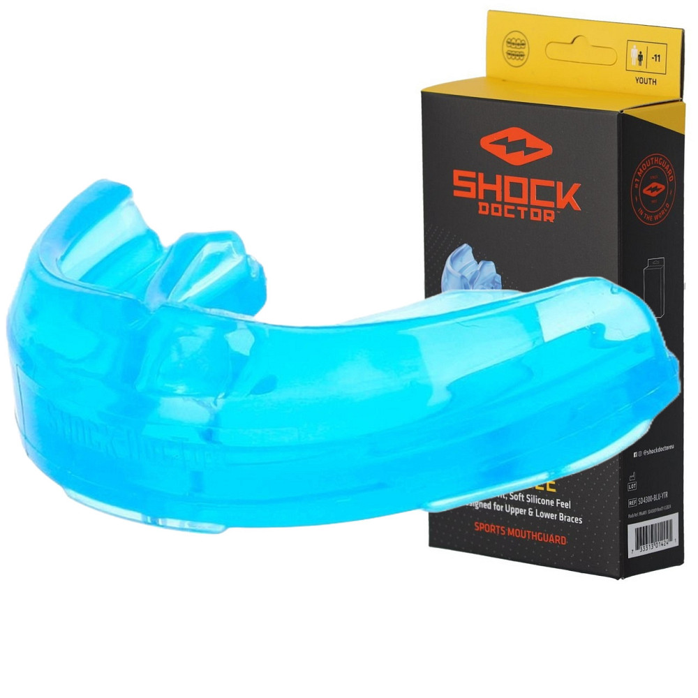 Капа Shock Doctor Single Braces під брекети доросла (вік 12+) Blue (art. 4100-BLU-AD) Кам'янське - фото 1
