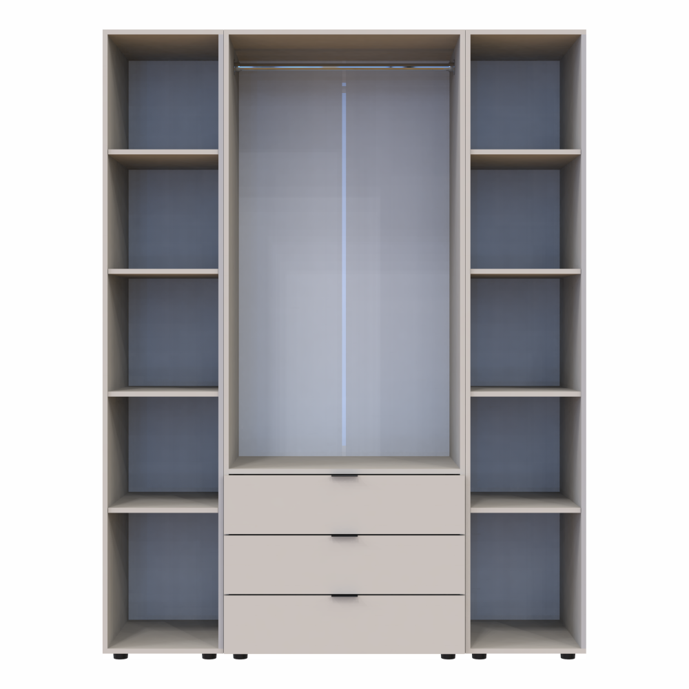 Комплект шкафов для одежды Doros Гелар (3 шт.) 153,9х49,5х203,4 см Кашемир (DRS-011244) Львов - изображение 4