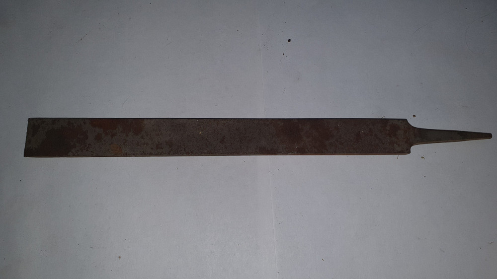 Напильник плоский тупоносый 250 мм, ширина - 25 мм. СССР. Харьков - изображение 1