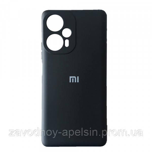 Xiaomi Poco F5 Чехол силиконовый Микрофибра (черный) Одесса - изображение 1
