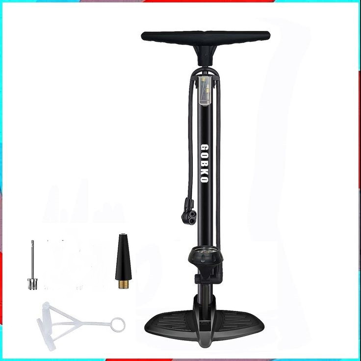 Велосипедний підлоговий насос із манометром Gobko 160 PSI Луцьк - фото 1