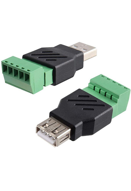 Адаптер USB 2.0 Type-A на клемники 5pin для проводів Київ - фото 2