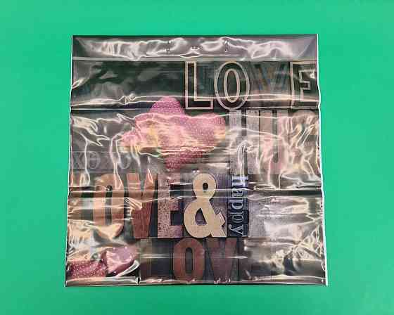 Полиэтиленовый пакет (40х40) с пластиковой ручкой  