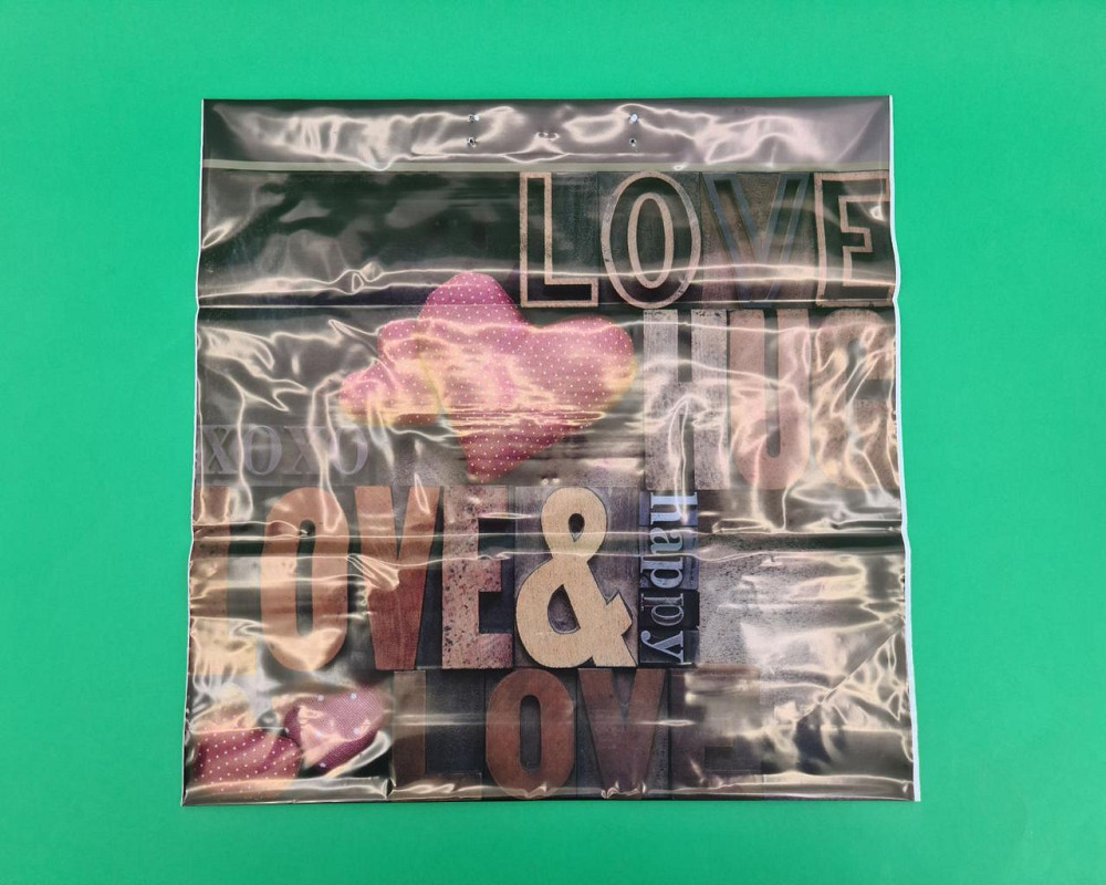 Полиэтиленовый пакет (40х40) с пластиковой ручкой  