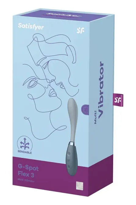Вибратор Satisfyer G-Spot Flex 3 Grey, гибкий ствол с фиксацией положения Львов - изображение 6