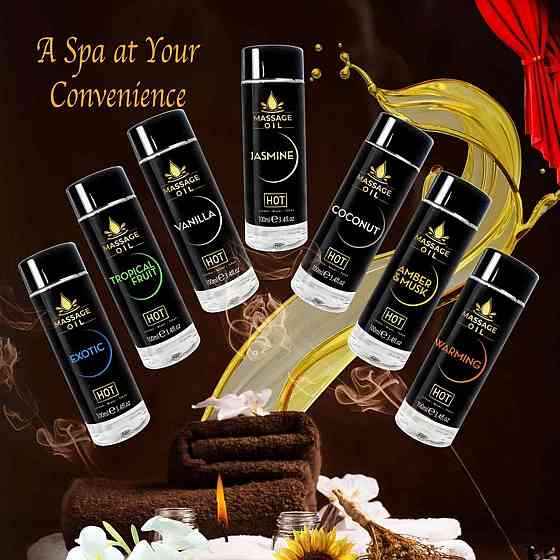 Розігріваюча масажна олія HOT Massage Oil Warming, 100 мл Sex Aura Київ