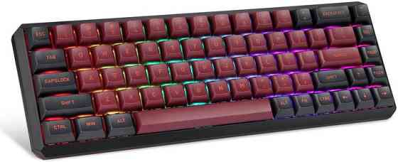 Клавіатура бездротова Motospeed Darmoshark K5 Gateron Red Red-Black (dmk5rbgr) чорний, червоний Харьков