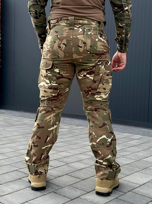 Військові чоловічі штани мультикам з наколінниками ріп стоп весна літо осінь з захистом колін Львів - фото 5