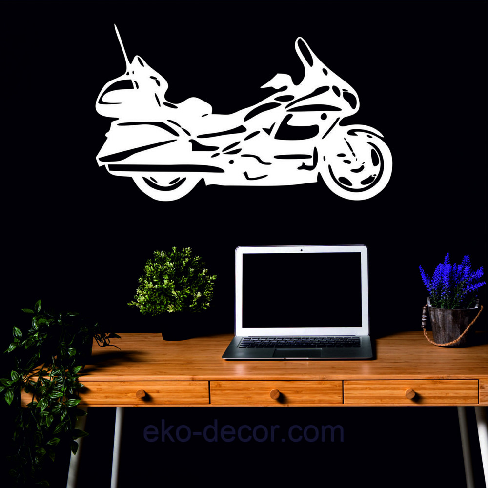 Декоративное настенное Панно «Байк» Декор на стену 110*81 см, Белый Киев - изображение 3