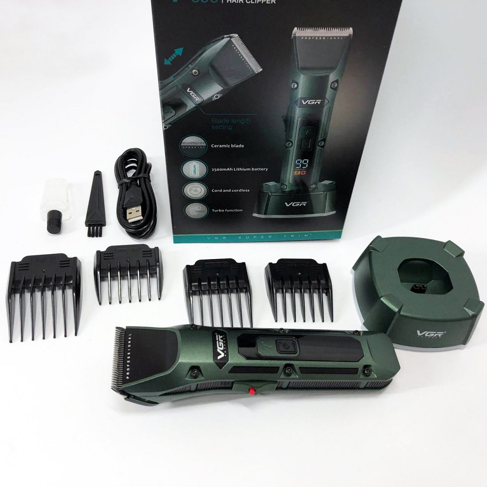 Профессиональная аккумуляторная машинка Аккумулятор VGR, Модная машинка для стрижки волос SP-82 Киев - изображение 15