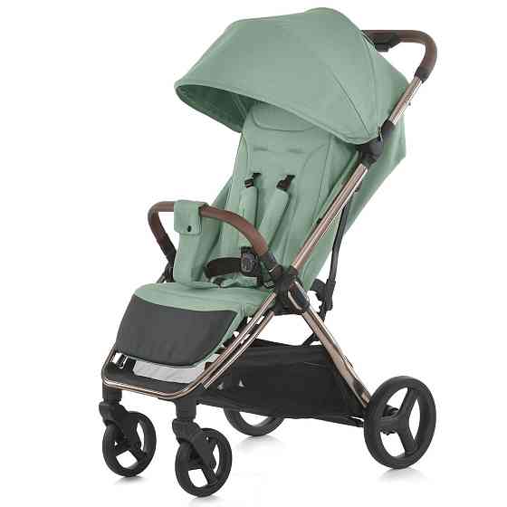 Коляска дитяча El Camino AXIS Sage Green прогулянкова з чохлом на ніжки Зелена (ME 1192) Чернігів