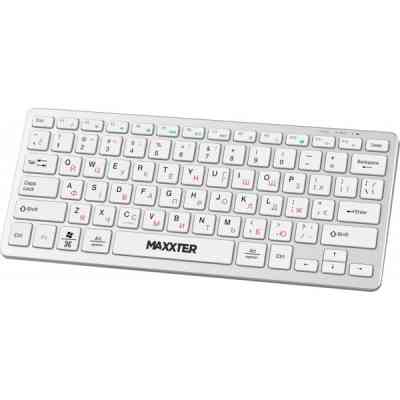 Клавіатура Maxxter KBW-C01S-UA Wireless UA White (KBW-C01S-UA) Вінниця
