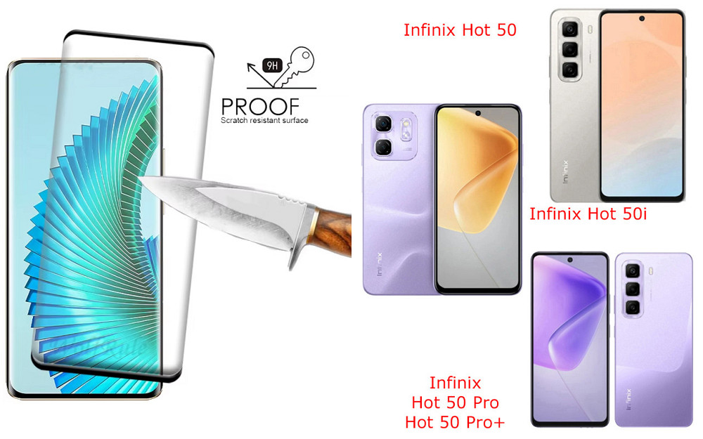 Захисне скло HyperGlass Pro для Infinix Hot 50, Hot 50i, Hot 50 Pro, Hot 50 Pro+ – максимальна чутливість та захист Київ - фото 1