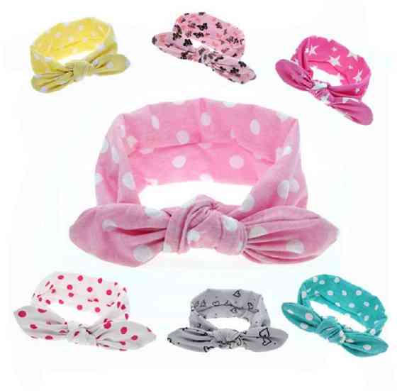 Белая повязка в розовый горох Киев