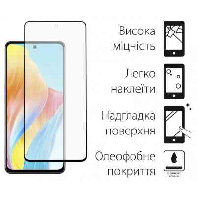 Скло захисне Dengos Oppo A5 4G Black 2 pcs (DG-TG2P-78) Вінниця