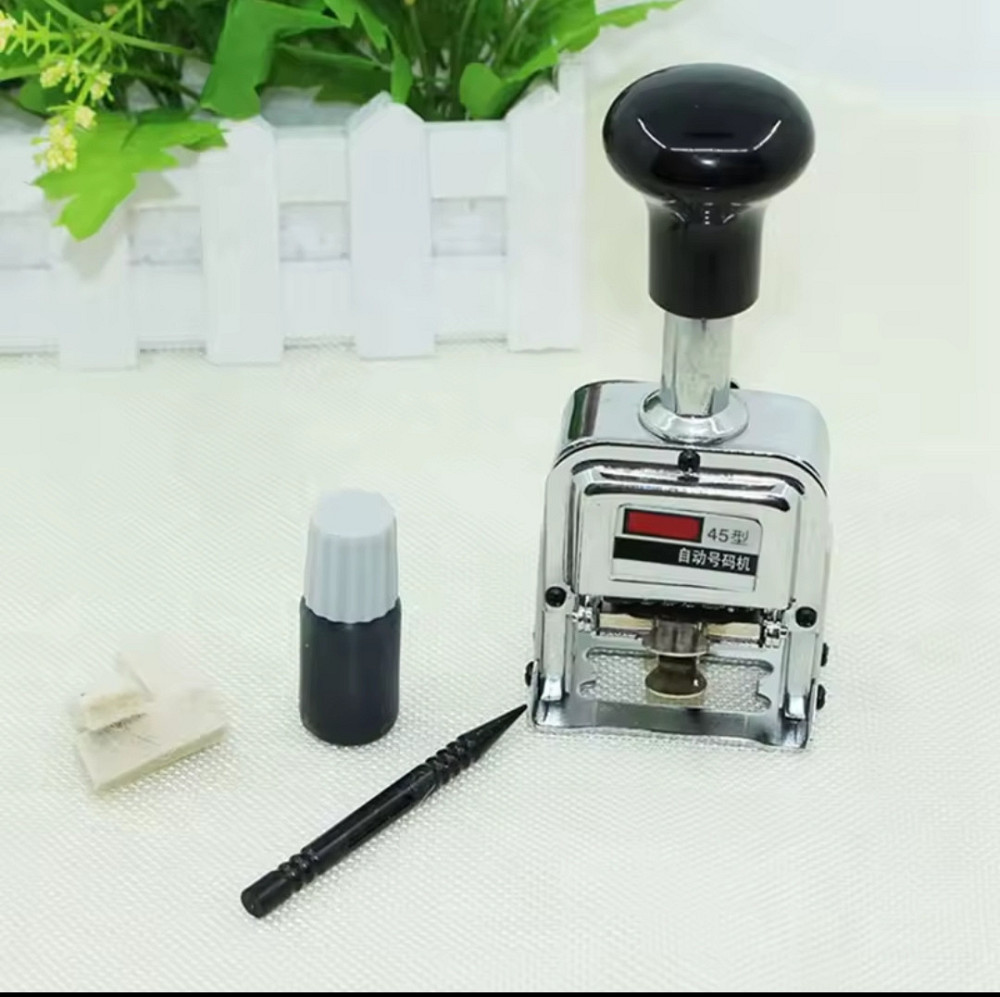 Автоматичний нумератор LUWEI на 6 цифр з фарбою Киев - изображение 5