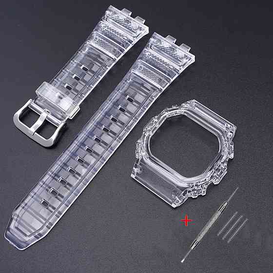 Ремінець + безель (рант) для Casio G-Shock GMW-B5000 Transp SI SBR Київ