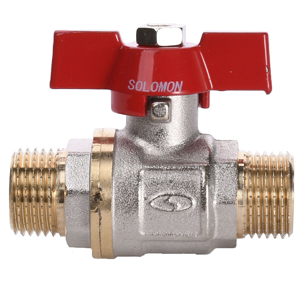 Кран кульовий прямий SOLOMON 1/2″ ЗЗ КБ PN40 B1420 Луцк - изображение 1