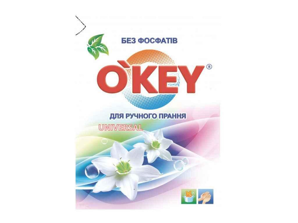 Пральний порошок д/ручного прання Universal 400г ТМ Okey Київ - фото 1